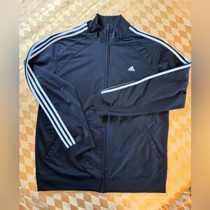 Adidas Uni-Sex Black Classic Track Jacket Size XL